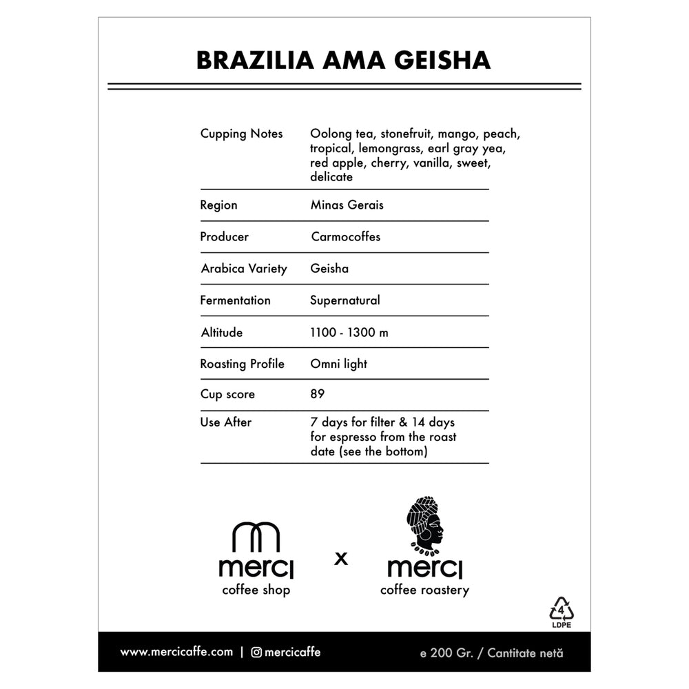 Brazil Ama Geisha | 200 gr Supernatural
