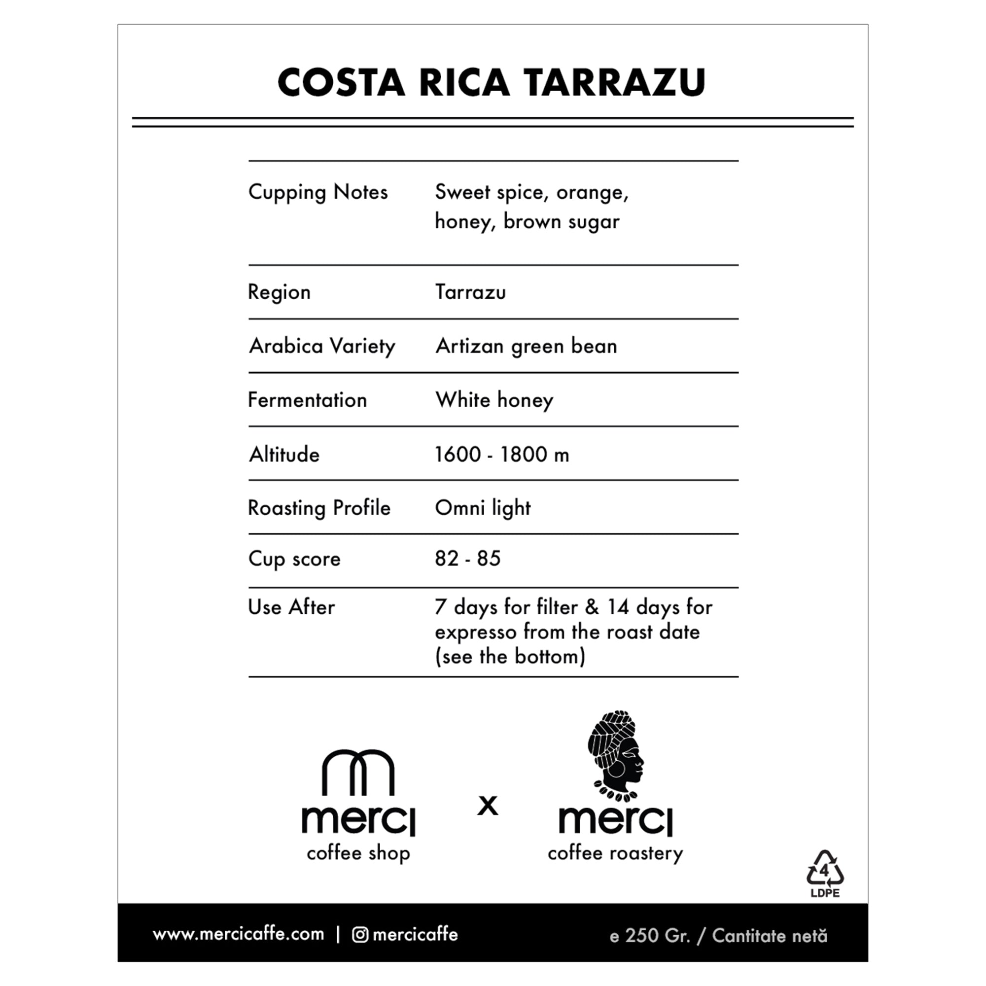 Costa Rica Terazzu | 250 Gr.