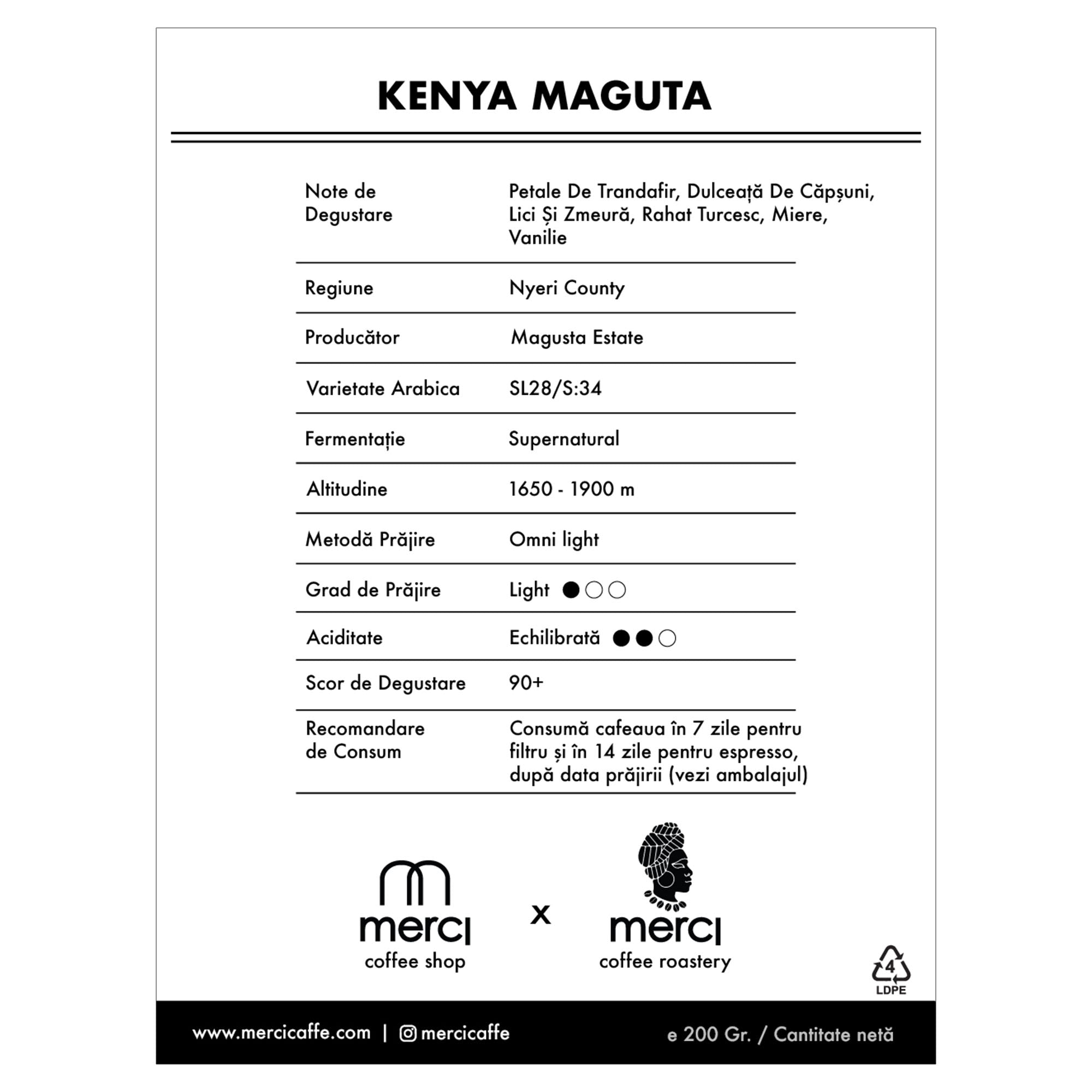 Kenya Maguta | 200 Gr. | Supernatural
