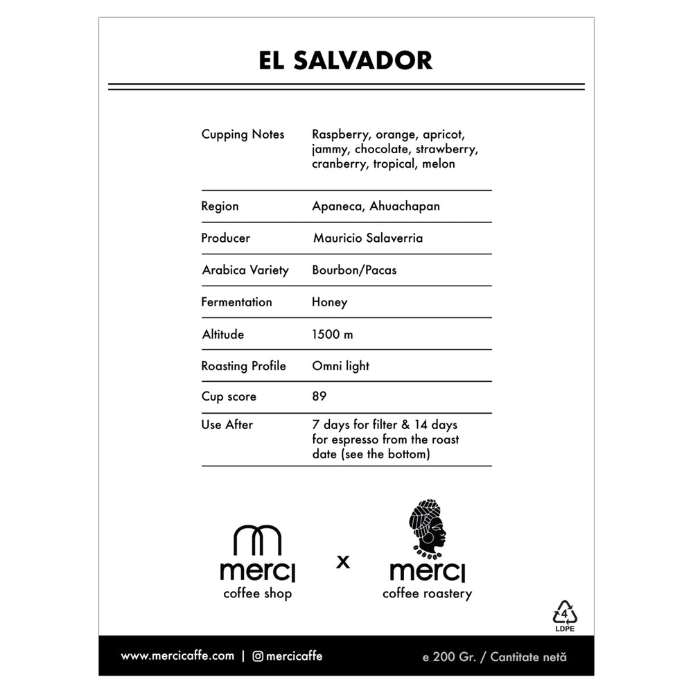 El Salvador | 200 Gr. | Honey