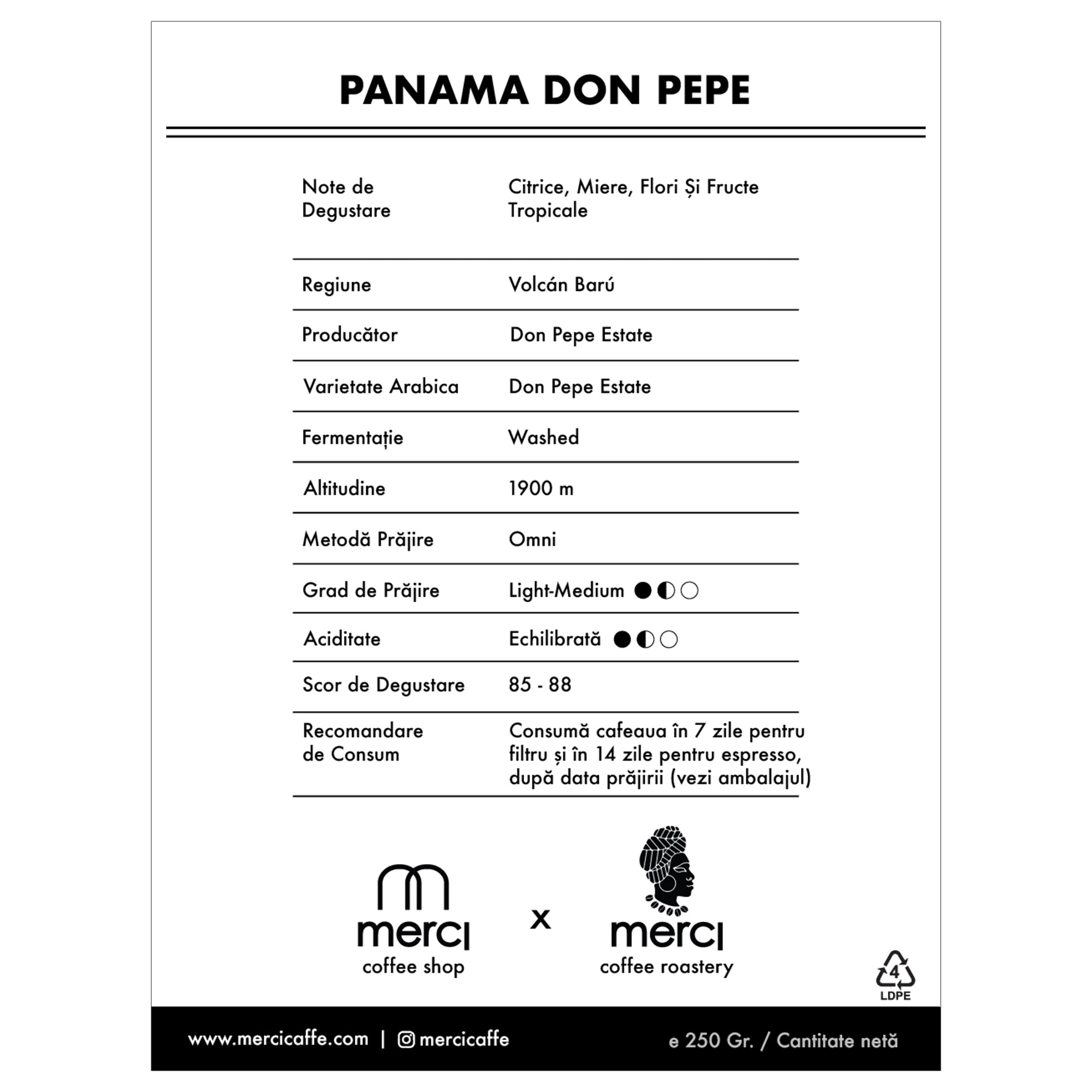 Panama Don Pepe | 250 Gr.